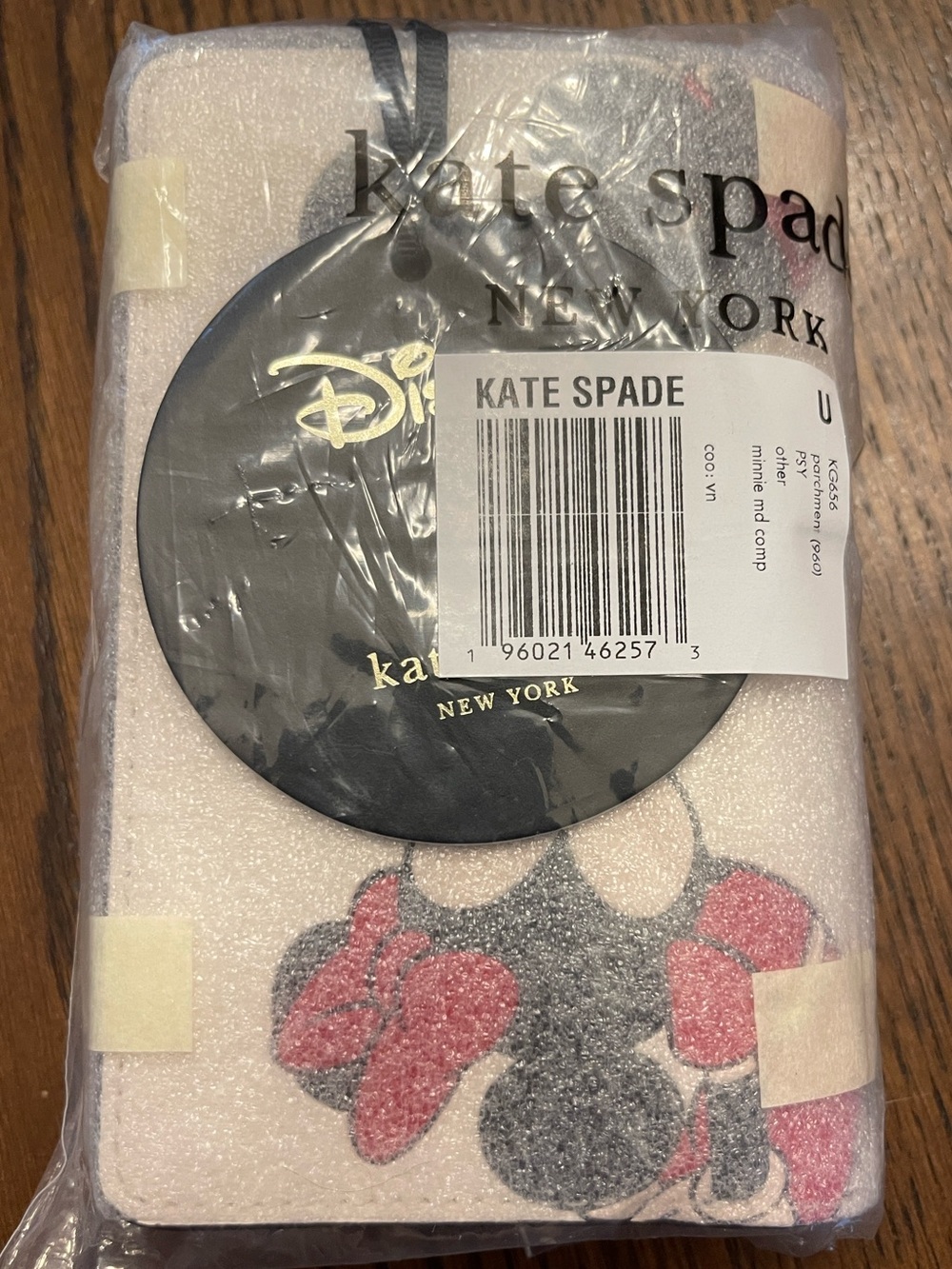 Disney X Kate Spade NY Minnie Medium Compact Bifold Wallet (Style Number KG656)